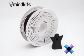 Pixel Filament PLA Matte - Singularity (Black) - with Reusable Spool - 1kg