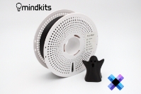 Pixel Filament PLA Max - Singularity (Black) - with Reusable Spool - 1kg pla basic filament,pla matte filament temperature,what is the strongest pla filament,pla vs pc filament,pla filament how long does it last, pla filament settings,what temperature for pla filament,black pla max,black