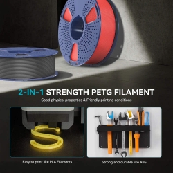 SUNLU PETG Filament - Gray - 1kg - SUN-FILA-PETG-GY-1.75-1000