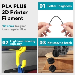 SUNLU PLA+ Filament - Grey - 1kg - SUN-FILA-PLAP-GY-1.75-1000
