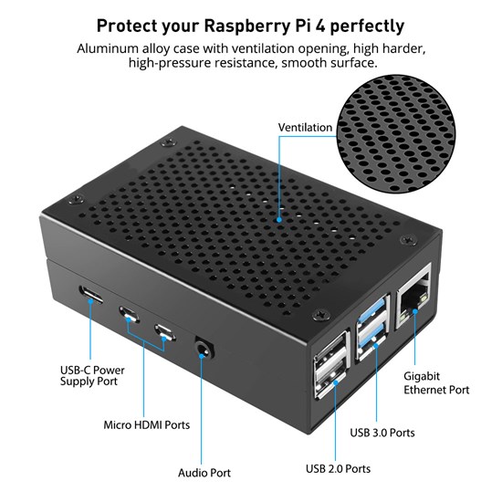Raspberry Pi 4B Kit - 4GB - EL-RPK01299P4