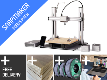 Snapmaker 2.0 A250 + 3xFree Filament, 3xWood Pack, Free Training 