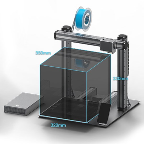 Snapmaker 2.0 A350T - Modular 3-in-1 3D Printer with Enclosure - SM-80018