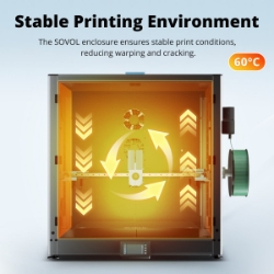 Sovol SV08 Max enclosure stable 60 degree printing environment