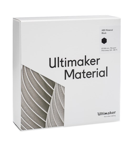 Ultimaker ABS Black 750g Spool - 2.85mm (3.0mm Compatible) - UM-1621