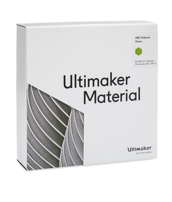 Ultimaker ABS Green 750g Spool - 2.85mm (3.0mm Compatible) - UM-1627