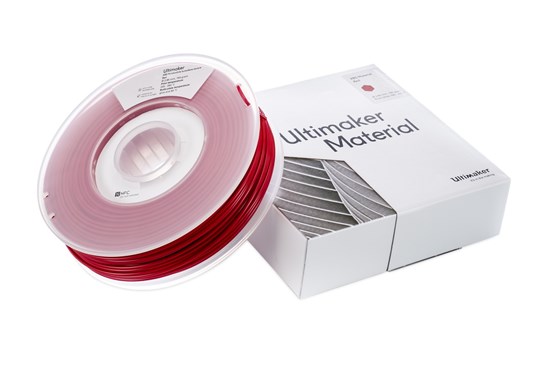 Ultimaker ABS Red 750g Spool - 2.85mm (3.0mm Compatible) - UM-1623
