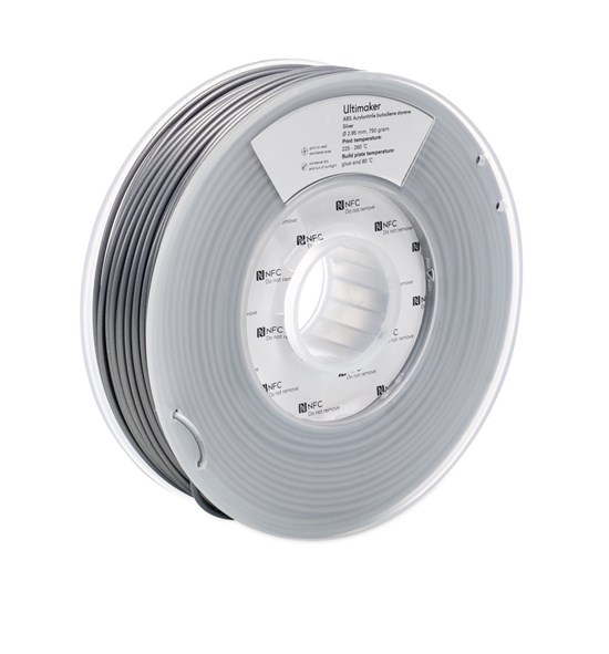 Ultimaker ABS Silver 750g Spool - 2.85mm (3.0mm Compatible) - UM-1625