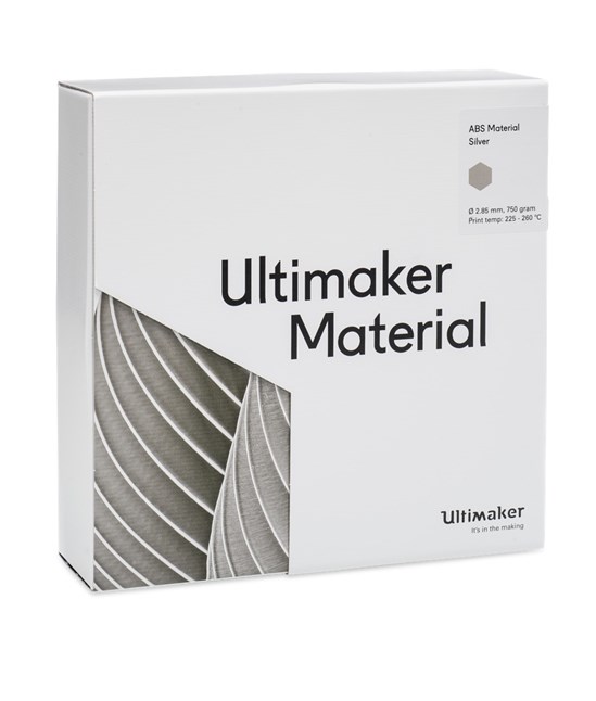 Ultimaker ABS Silver 750g Spool - 2.85mm (3.0mm Compatible) - UM-1625