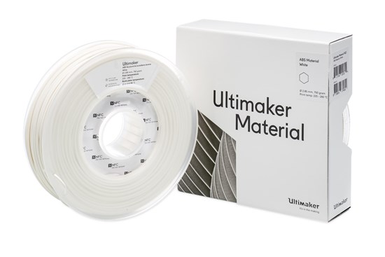 Ultimaker ABS White 750g Spool - 2.85mm (3.0mm Compatible) - UM-1622
