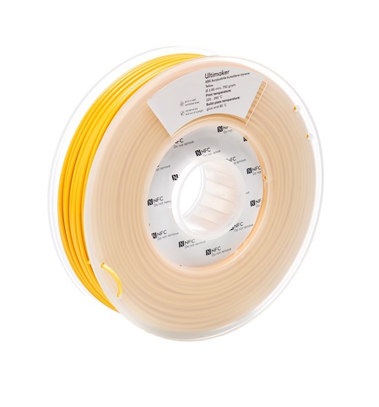 Ultimaker ABS Yellow 750g Spool - 2.85mm (3.0mm Compatible) - UM-1629
