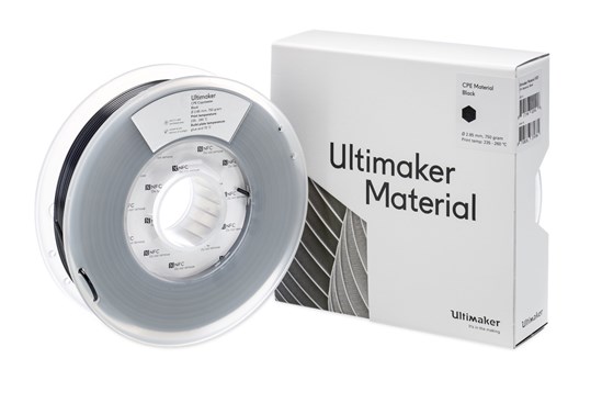 Ultimaker CPE Black 750g Spool - 2.85mm (3.0mm Compatible) - UM-1631