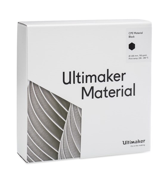 Ultimaker CPE Black 750g Spool - 2.85mm (3.0mm Compatible) - UM-1631