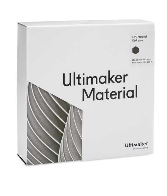 Ultimaker CPE Dark Gray 750g Spool - 2.85mm (3.0mm Compatible) - UM-1634