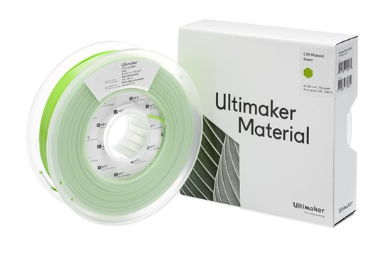 Ultimaker CPE Green 750g Spool - 2.85mm (3.0mm Compatible) - UM-1638