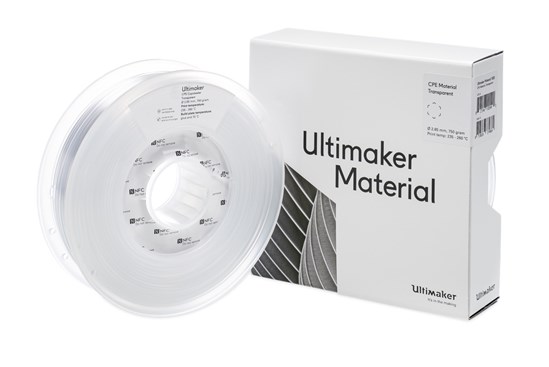 Ultimaker CPE+ TR Transparent 700g Spool - 2.85mm (3.0mm Compatible) - UM-1643