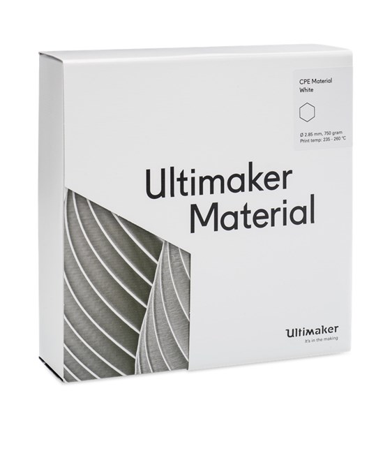 Ultimaker CPE White 750g Spool - 2.85mm (3.0mm Compatible) - UM-1632