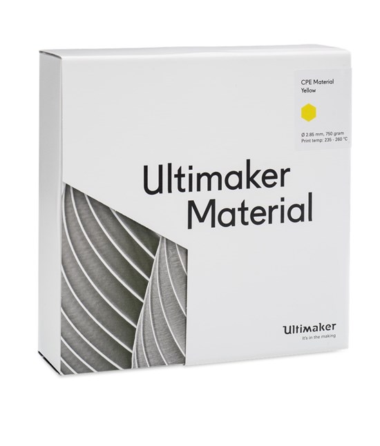 Ultimaker CPE Yellow 750g Spool - 2.85mm (3.0mm Compatible) - UM-1637