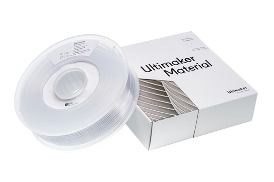 Ultimaker PCA Transparent 750g Spool - 2.85mm (3.0mm Compatible) - UM-1640