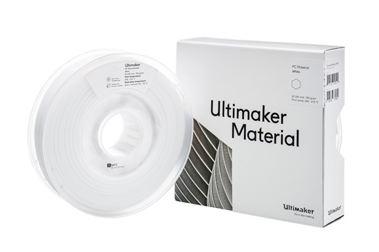 Ultimaker PCA White 750g Spool - 2.85mm (3.0mm Compatible) - UM-1642