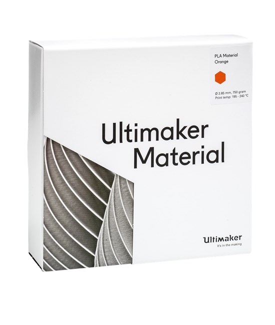 Ultimaker PLA Orange 750g Spool - 2.85mm (3.0mm Compatible) - UM-1615