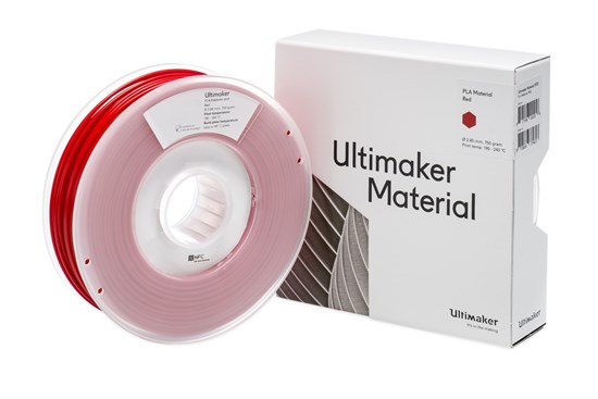 Ultimaker PLA Red 750g Spool - 2.85mm (3.0mm Compatible) - UM-1618