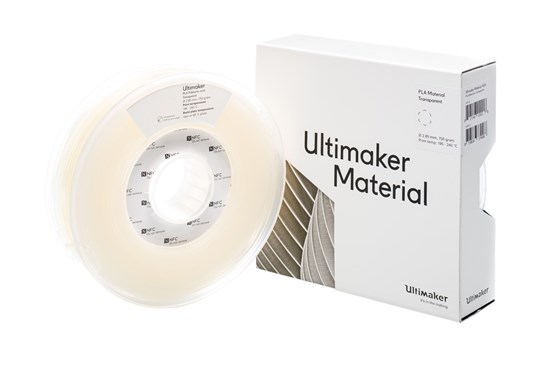 Ultimaker PLA Translucent 750g Spool - 2.85mm (3.0mm Compatible) - UM-1614