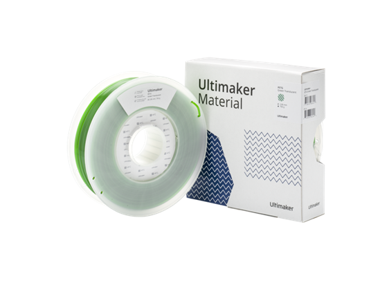 Ultimaker Translucent Green PETG Filament- 2.85mm (3.0mm Compatible) - UM-227338
