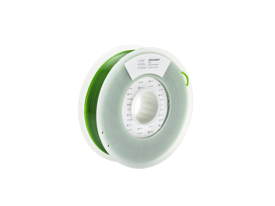 Ultimaker Translucent Green PETG Filament- 2.85mm (3.0mm Compatible) - UM-227338