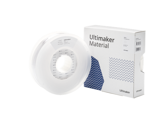 Ultimaker Transparent PETG Filament- 2.85mm (3.0mm Compatible) - UM-227332