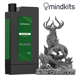 UniFormation Standard Resin - Cartridge - 1.2KG - HD Dark Gray (S04) uniformation,3d printer,sla,resin,msla,photopolymer,cure,uv,replacement,spare part,resin vat