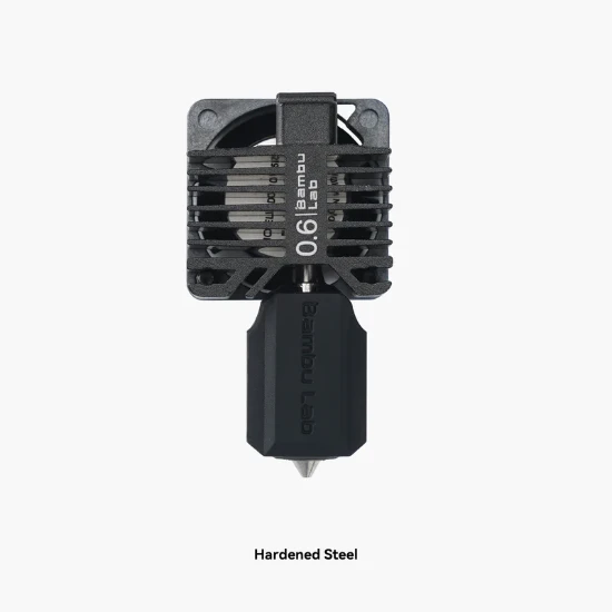 Bambu Lab - X1E Exclusive - Complete hotend assembly with hardened steel nozzle 0.6mm 