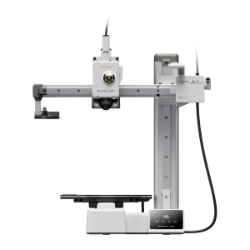 Bambu Lab A1 Mini 3D printer front view with touch screen and textured PEI plate