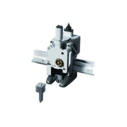 Bambu Lab A1 Mini quick swap hotend and nozzle removed with one clip