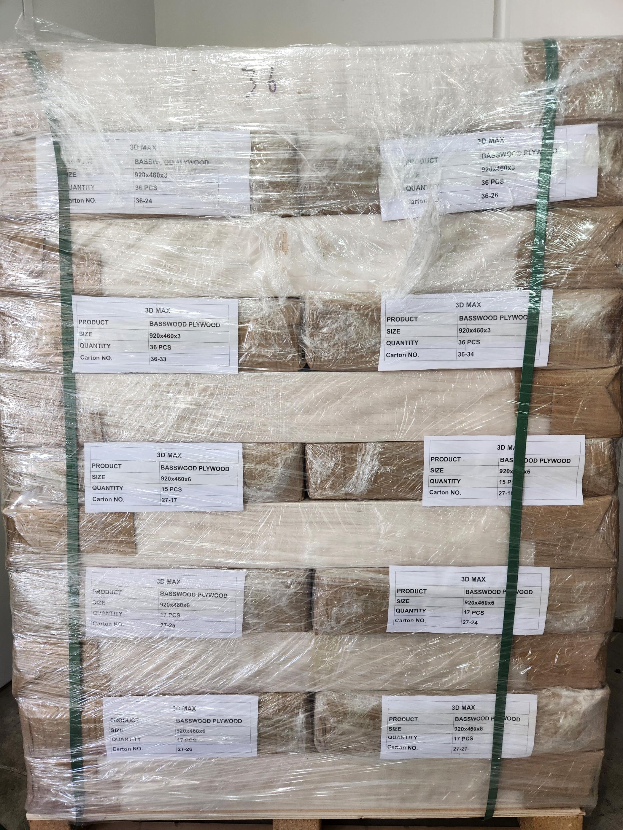Bulk Blanks Basswood Ply 6mm 920x460mm (17pc) laser plywood sheets New Zealand