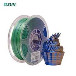 ePLA-Silk Mystic filament, 1.75mm, Blue Orange Green, 1kg/roll 