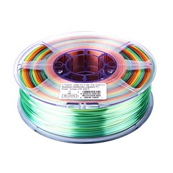 eSilk-PLA filament, 1.75mm, Rainbow, 1kg/roll 