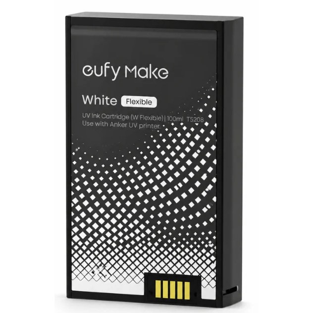 eufyMake UV Ink Cartridge (F, Flexible white, 100ml) for UV Printer E1 product image for eufyMake E1 UV printing