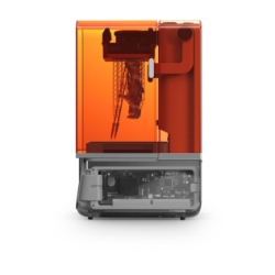 Formlabs Form Studio 1 resin 3D printer side view with orange cover