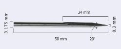Snapmaker 2.0 Straight Groove V-bits (3 Bits) - detail image 4