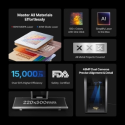 xTool F2 Ultra 60W MOPA and 40W Diode Dual Laser Engraver - xTool-F2-Ultra-Dual
