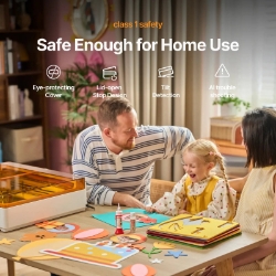 xTool M2 Class 1 laser safety for home and classroom use