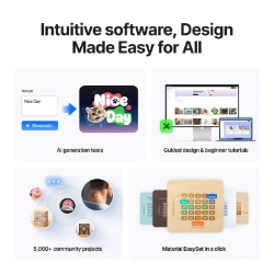xTool Studio software with templates and AI design tools