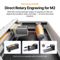 xTool RA3 Intelligent Rotary Attachment - xTool-RA3-Rotary