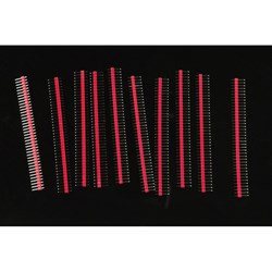 0.1 (2.54 mm) Arduino Male Pin Headers (Straight Red 10pcs) 