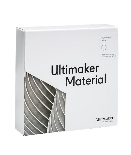 Ultimaker PCA White 750g Spool - 2.85mm (3.0mm Compatible) - UM-1642