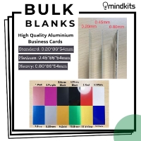 Bulk Blanks Matte Black Business Cards 0.2mm 50pc
