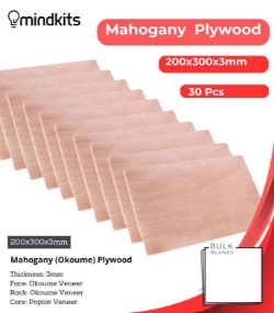 Bulk Blanks Mahogany Ply 3mm 200x300mm (30pc) mahogany okoume,okoume mahogany plywood, 	mahogany vs okoume,african mahogany okoume,mahogany vs okoume guitar,mahogany vs red mahogany,okoume vs mahogany guitar,is okoume mahogany,what is okoume plywood, 	is okoume a hardwood