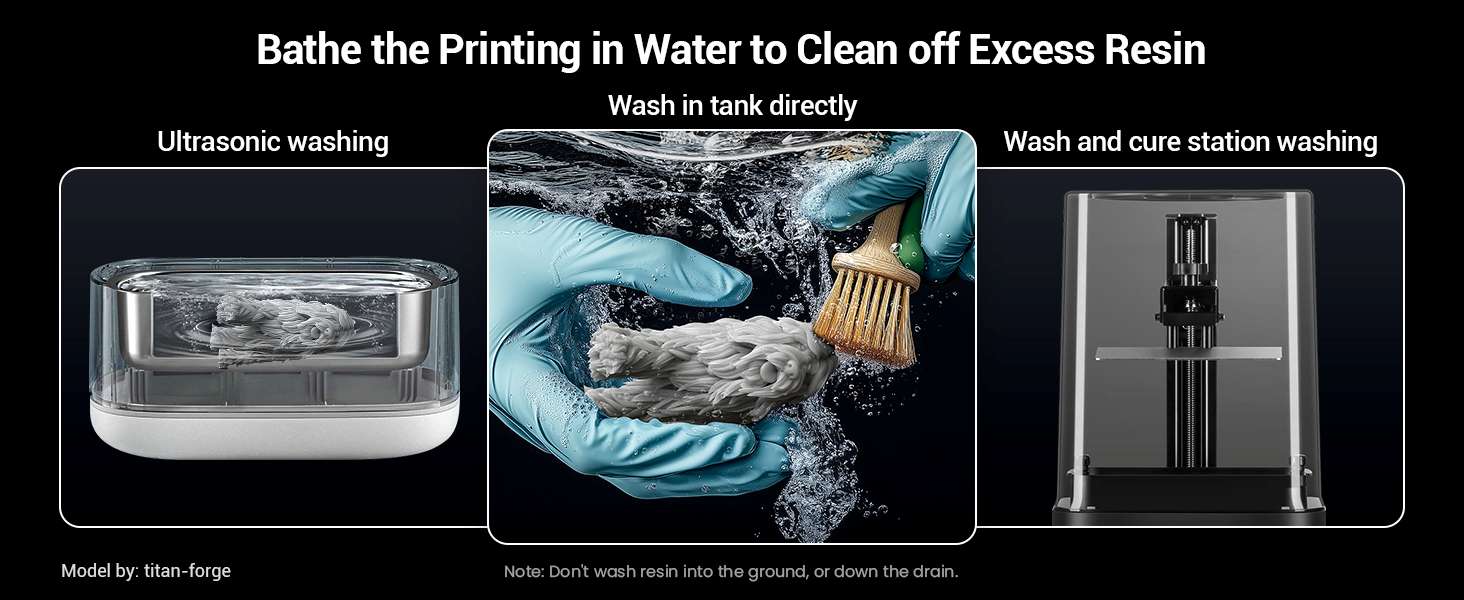 UniFormation Water Washable Resin - Cartridge - 1.2KG - HD Dark Gray (W04)