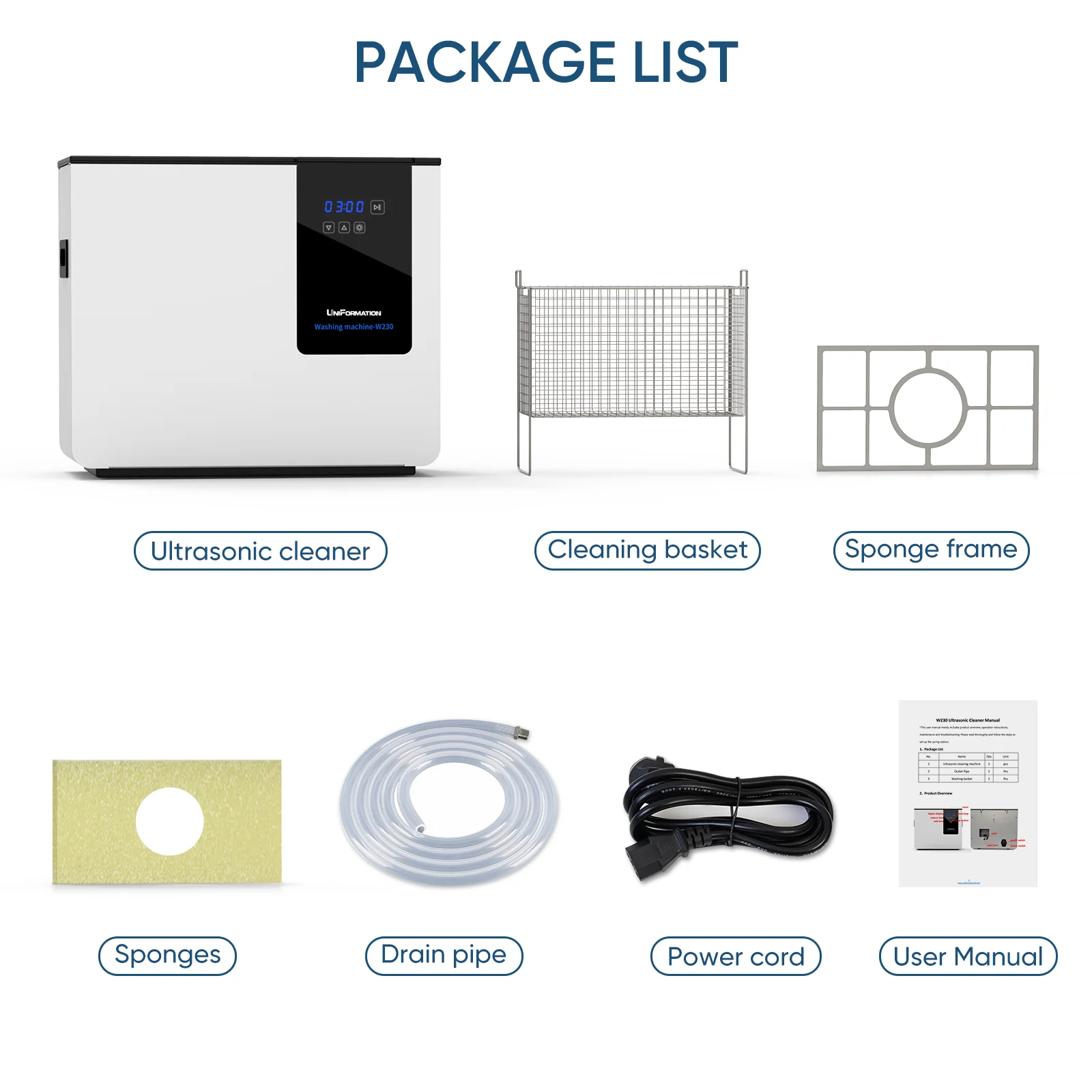 UniFormation Ultrasonic Resin Cleaner W230 